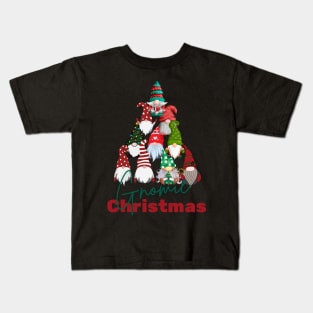 Gnomie Christmas Cute Holiday Saying Kids T-Shirt